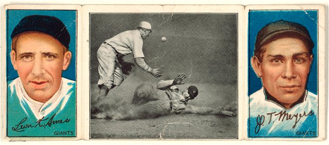 Leon Ames-John T. Meyers, New York Giants, baseball card portrait LCCN2008678472