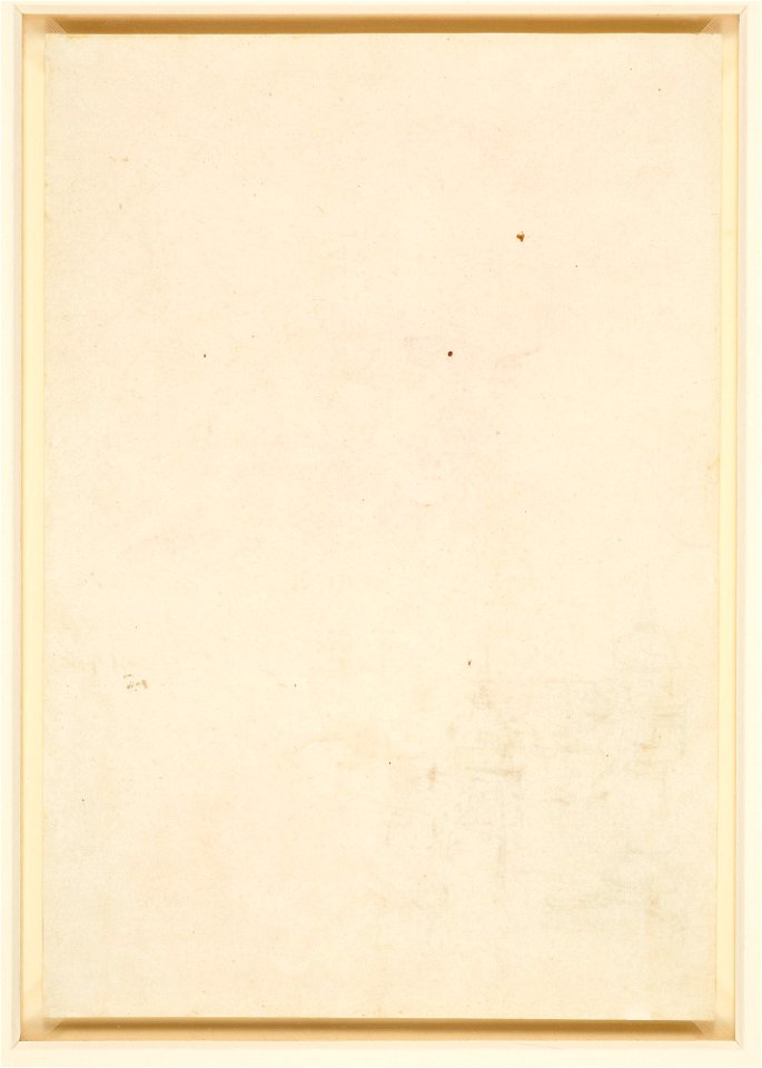 Leonardo da Vinci - RCIN 912552, v, The head of St James, and architectural sketches c.1495
