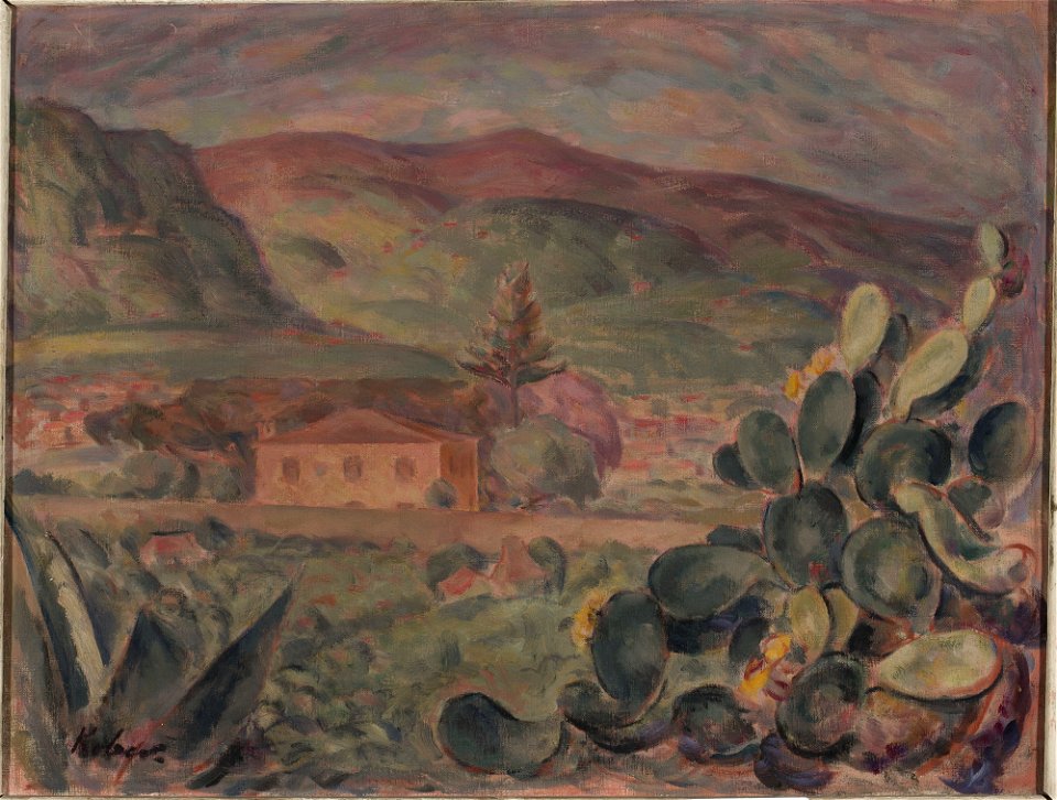 Leo Kober - Landscape from the south of France - M.Ob.2545 MNW - National Museum in Warsaw
