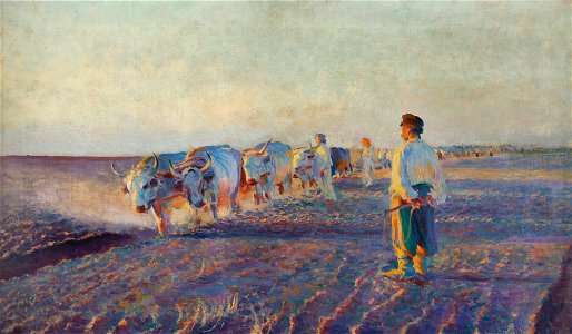 Leon Wyczółkowski - Plowing in the Ukraine - MNK II-b-831 - National Museum Kraków