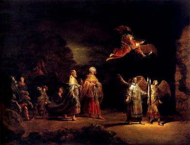 Leonaert Bramer - Journey of the Three Magi to Bethlehem - WGA03081. Free illustration for personal and commercial use.