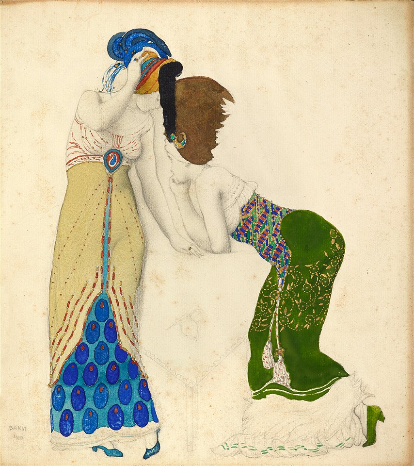 Leon Bakst - fantasie sur le costume moderne (1910, MAGMA)