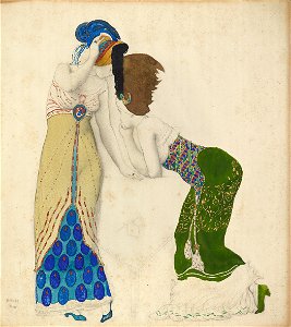 Leon Bakst - fantasie sur le costume moderne (1910, MAGMA)