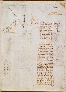Leonardo da Vinci - RCIN 912642, Recto Diagrams, notes, and entries on household expenses