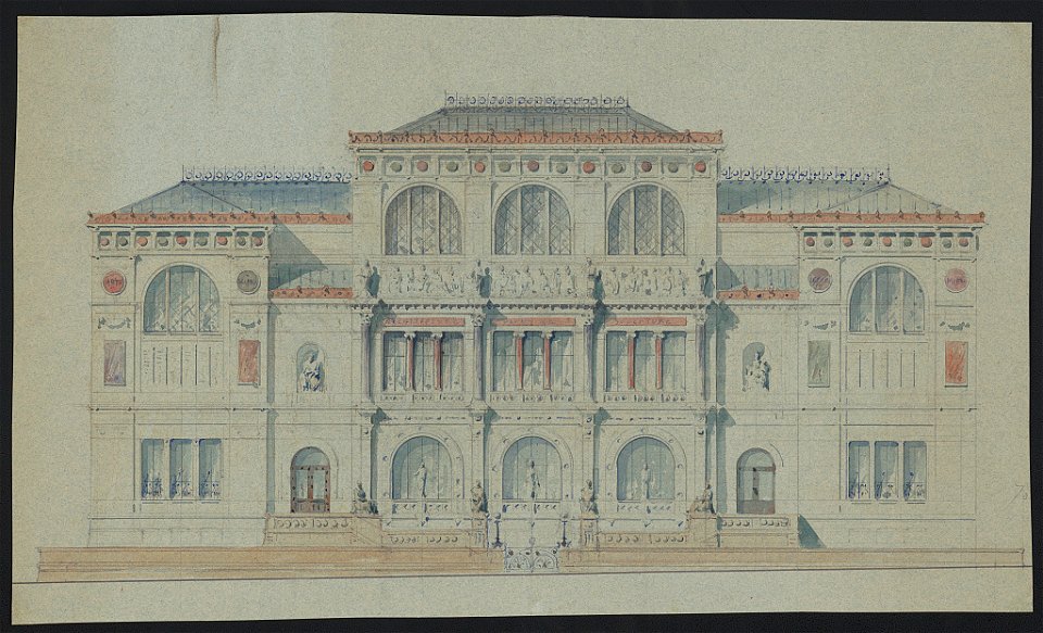 Lenox Library, New York, New York. Façade elevation LCCN2016652751