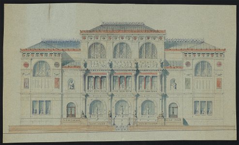 Lenox Library, New York, New York. Façade elevation LCCN2016652751