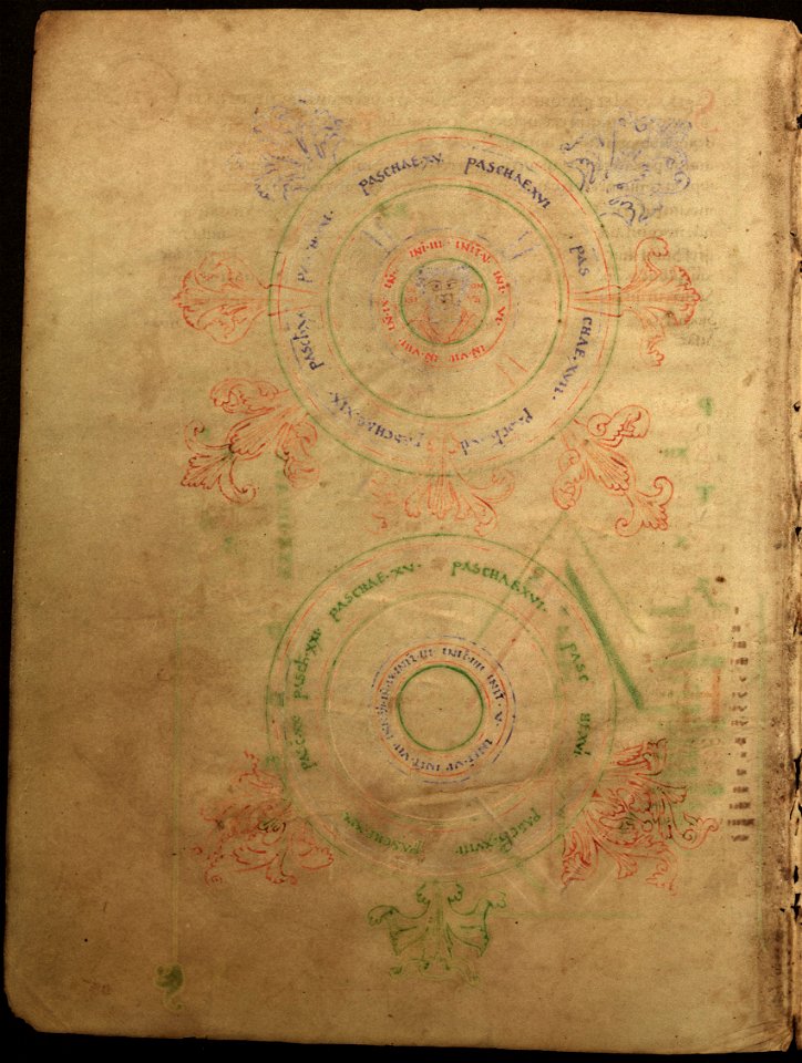Leofric Missal - Bodley 579 f50v (Pascal diagram)