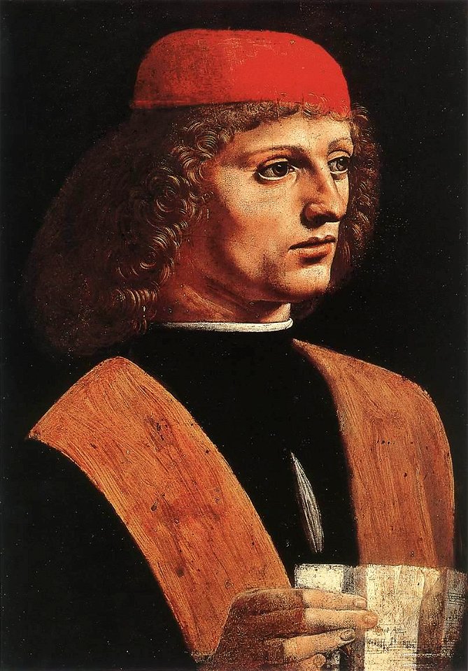 Leonardo da Vinci - Portrait of a Musician - WGA12700