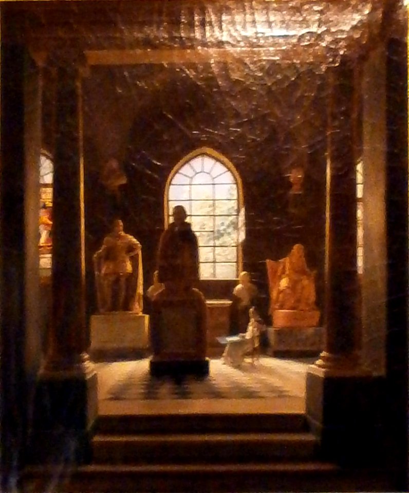 Leon-Mathieu Cochereau - La Salle du XVIIe siecle au musée des Monuments français