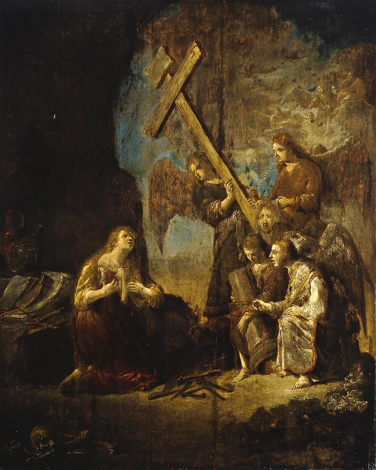 Leonaert Bramer - Dying vision of Maria Magdalen