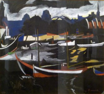 Leon Spilliaert (1924) - De handelsdokken te Oostende