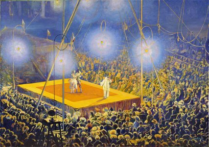 Leon Kamir-Kaufmann - Clowns in the arena of the circus “Italian Comedy” - MP 487 MNW - National Museum in Warsaw