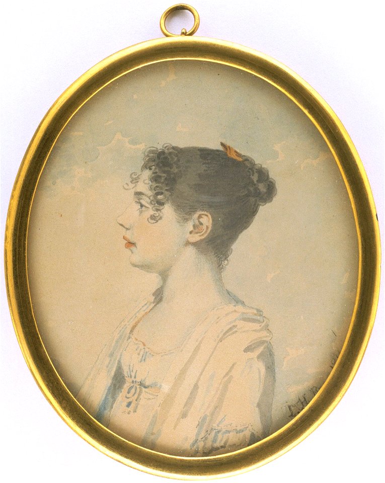 Leonard Henrik Roos af Hjelmsäter - Portrait of a girl - S 349 - Finnish National Gallery