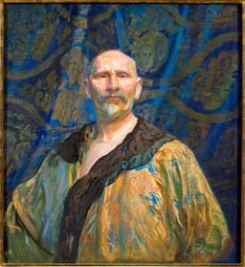 Leon Wyczółkowski - Autoportret w chińskim kaftanie