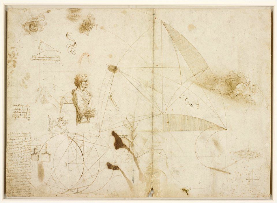 Leonardo da Vinci - RCIN 912283, Recto A sheet of miscellaneous studies