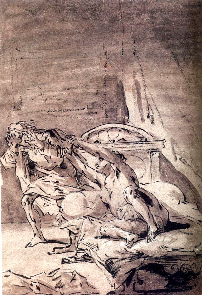 Leonaert Bramer - Joseph and Potiphar's Wife - WGA03100