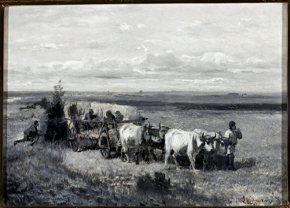 Leon Wyczółkowski - Hunting bustards - MP 2487 MNW - National Museum in Warsaw
