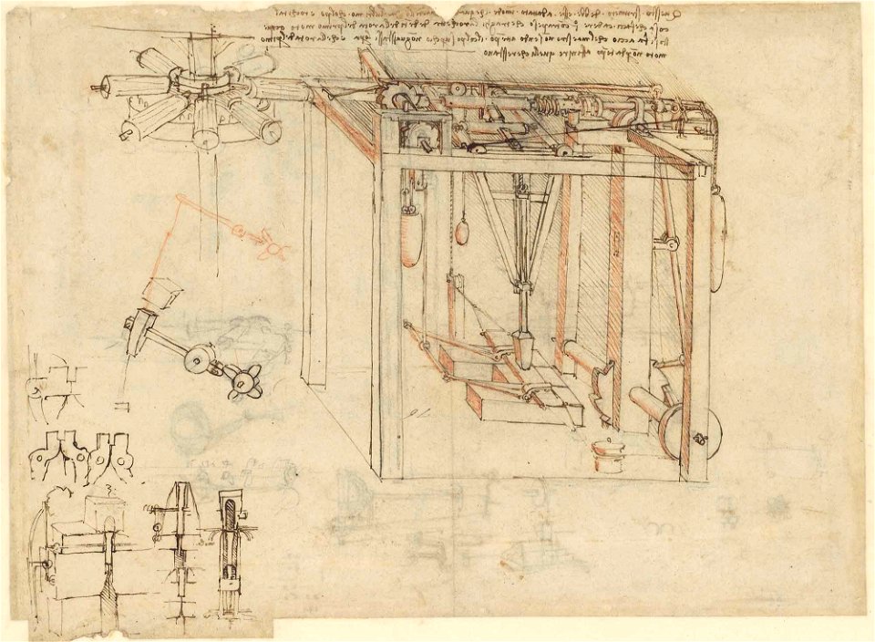 Leonardo da Vinci - Ambrosiana-Codice-Atlantico-Codex-Atlanticus-f-29-recto