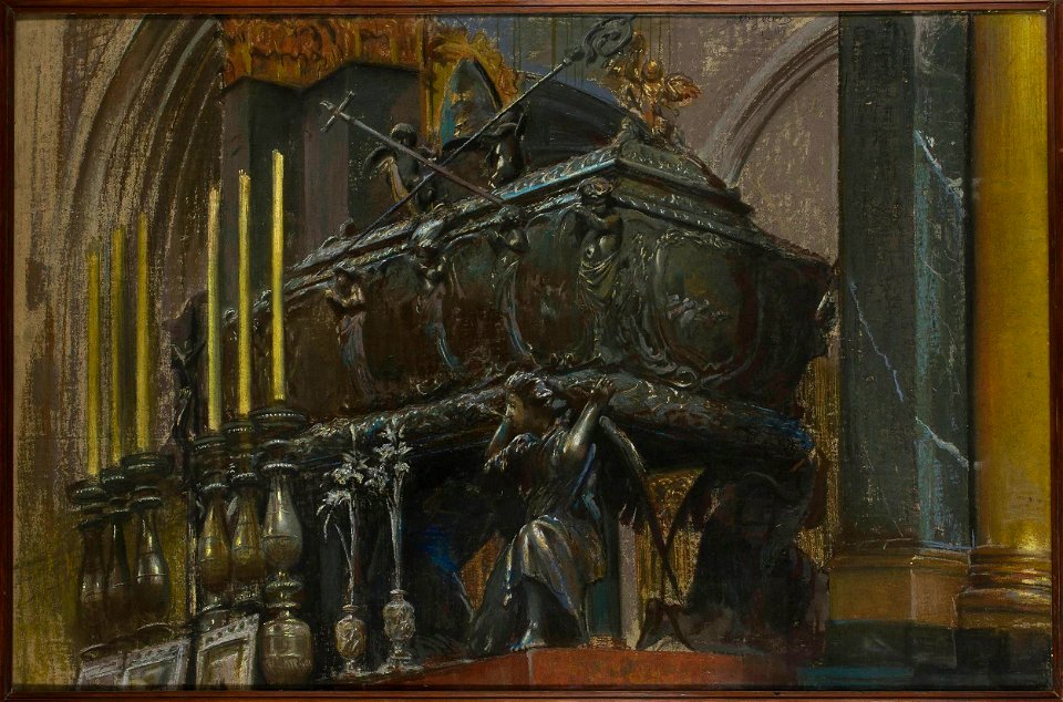 Leon Wyczółkowski - Trumna św. Stanisława