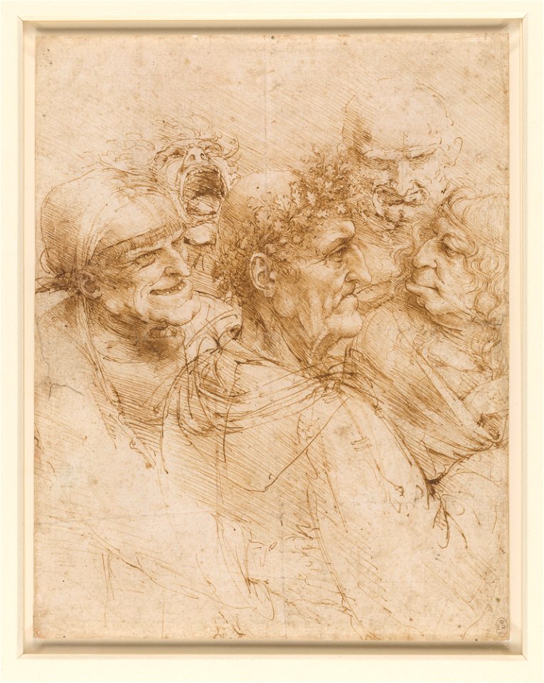 Leonardo da Vinci - RCIN 912495, Recto A man tricked by Gypsies