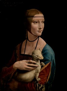 Leonardo da Vinci (1452-1519) - Lady with an Ermine – Portrait of Cecilia Gallerani (ca. 1473–1536) - MNK XII-209 - National Museum Kraków