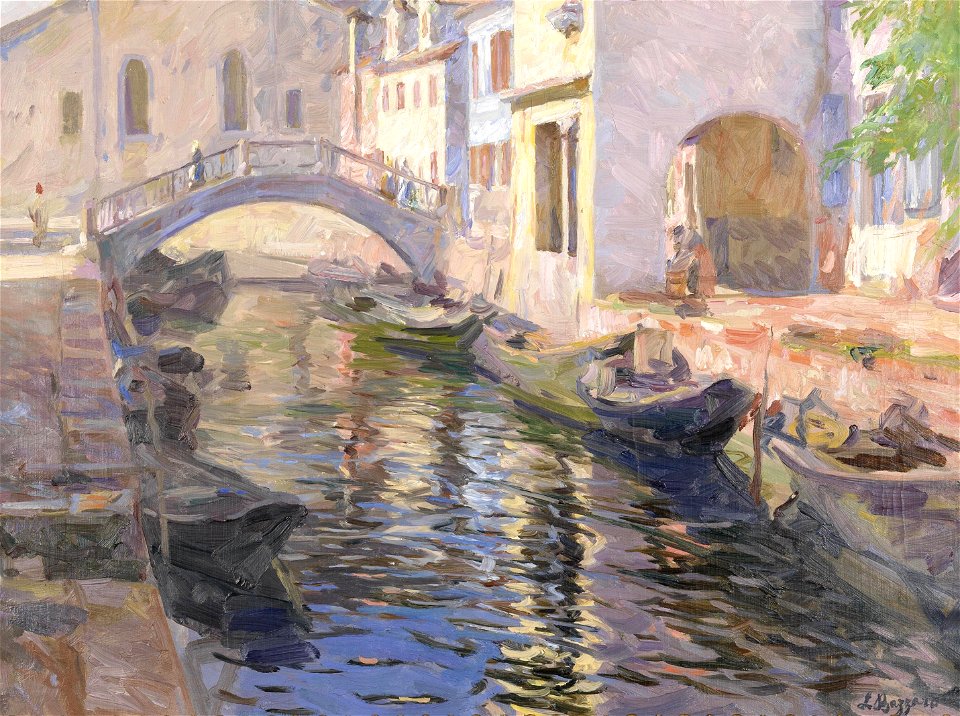 Leonardo Bazzaro Kanal in Venedig