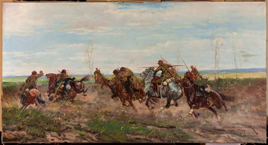 Leonard Wintorowski - Battle scene - 130344 MNW - National Museum in Warsaw