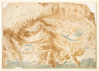 Leonardo da Vinci - RCIN 912277, The rivers and mountains of central Italy c.1502-4