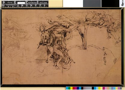 Leonardo da Vinci - 1886,0609.42, Verso An allegory with Fortune