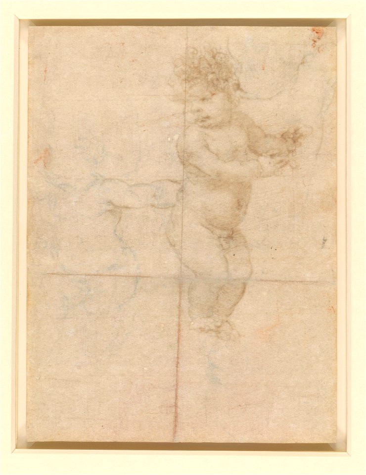 Leonardo da Vinci - RCIN 912562, v, Studies of an infant c.1504-8
