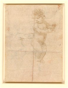 Leonardo da Vinci - RCIN 912562, v, Studies of an infant c.1504-8