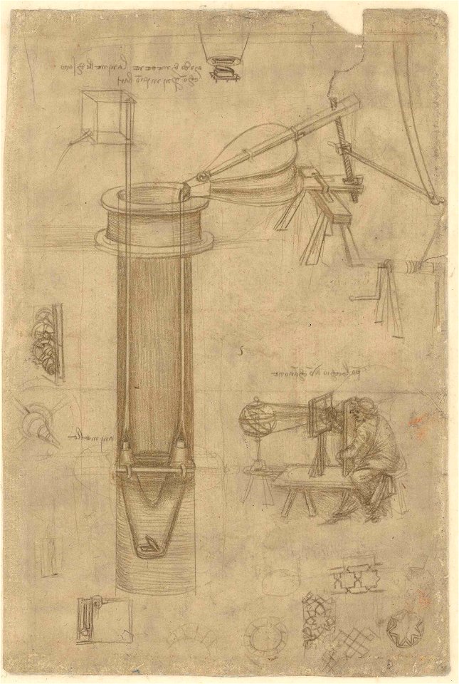 Leonardo da Vinci - Ambrosiana-Codice-Atlantico-Codex-Atlanticus-f-5-recto