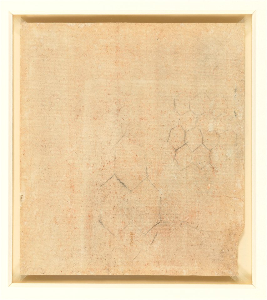 Leonardo da Vinci - RCIN 912530, v, The drapery of the Madonna's thigh c.1515-17