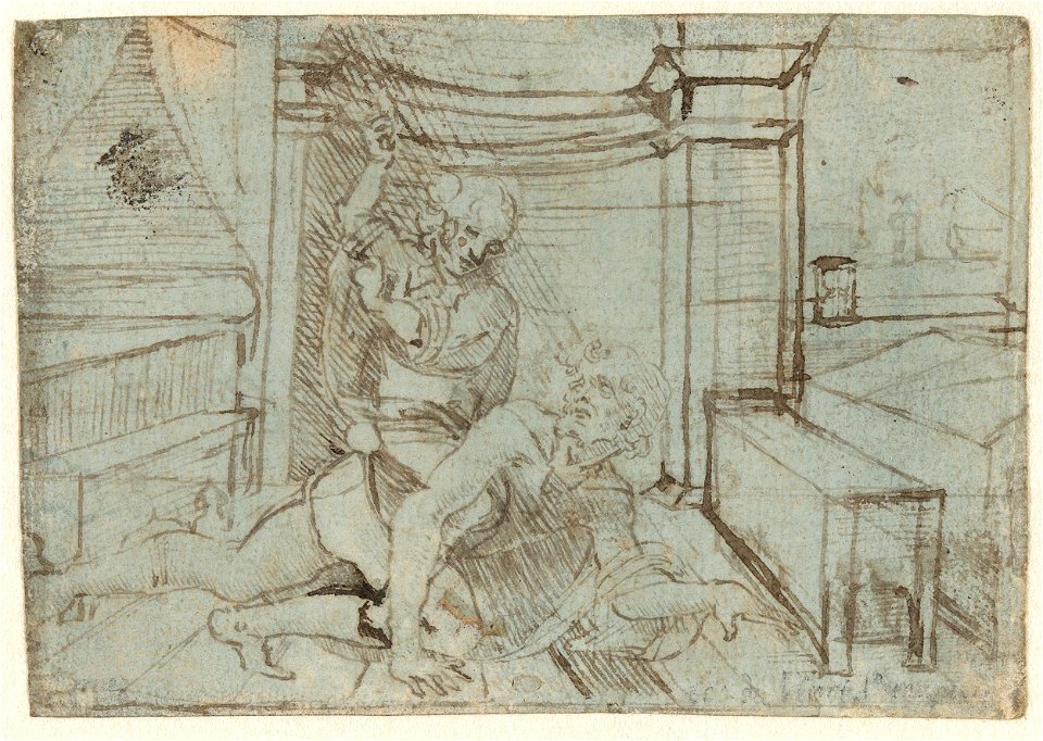 Leonardo da Vinci - Aristoteles und Phyllis, um 1475, 21487