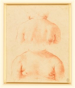 Leonardo da Vinci - RCIN 912567, The bust of a child from front and back c.1500