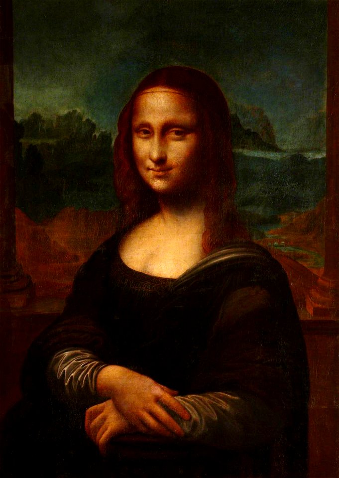 Leonardo da Vinci (1452-1519) (after) - Mona Lisa (before cutting down at sides) - 836195 - National Trust