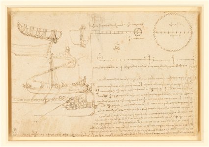 Leonardo da Vinci - RCIN 912650, Recto Designs for boats