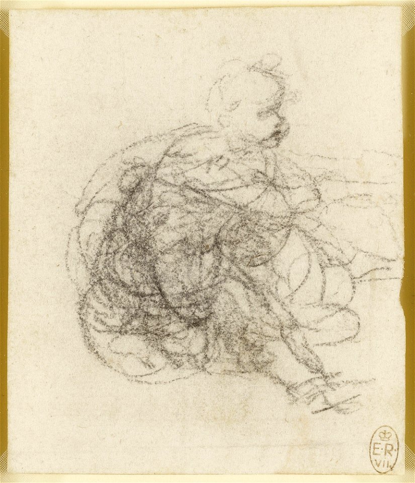 Leonardo da Vinci - RCIN 912539, A child with a lamb c.1503-6