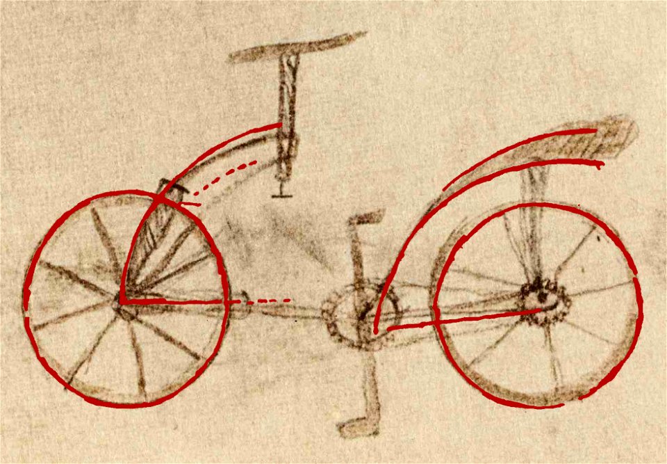 Leonardo da Vinci - Bicycle - Pedretti 2