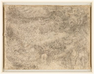 Leonardo da Vinci - RCIN 912385, A deluge c.1517-18