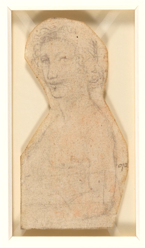 Leonardo da Vinci - RCIN 912793, The bust of a young man c.1518