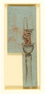 Leonardo da Vinci - RCIN 912691, Designs for a fountain c.1513