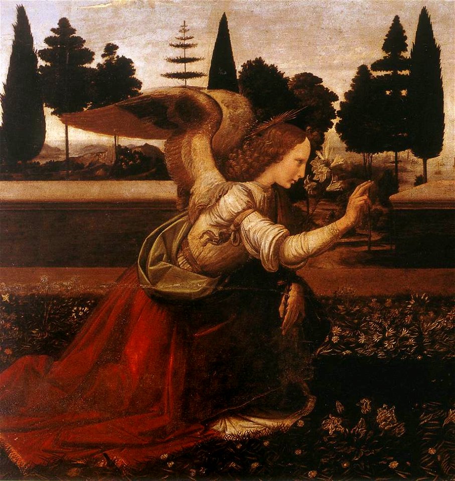 Leonardo da Vinci - Annunciation (detail) - WGA12678