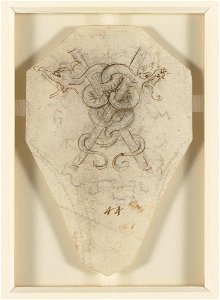 Leonardo da Vinci - RCIN 970124, Recto An emblem of Galeazzo Maria Sforza ()