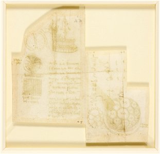 Leonardo da Vinci - RCIN 912688, v, Designs for a water-clock c.1508-10