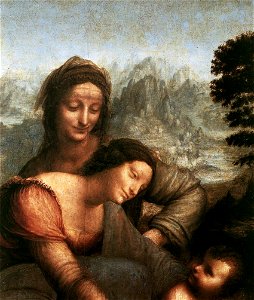 Leonardo da vinci, The Virgin and Child with Saint Anne 02