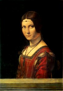 Leonardo da Vinci (attrib.) - Ritratto di donna, dice La Belle Ferronnière