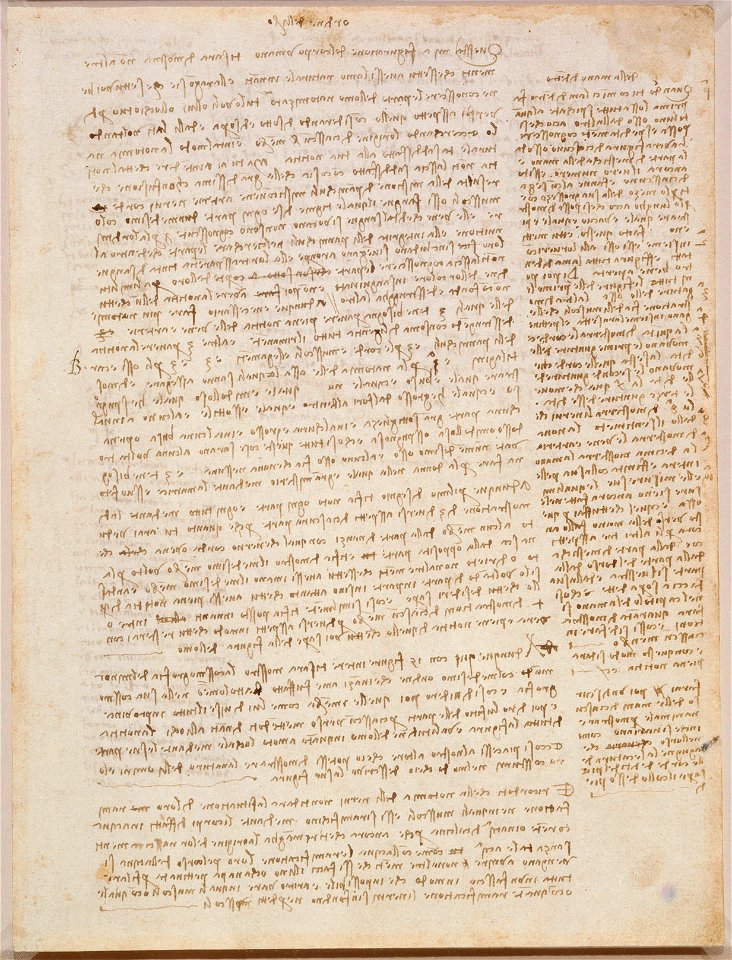 Leonardo da Vinci - RCIN 919061, Recto Notes on the study of anatomy