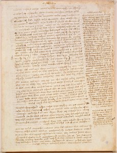 Leonardo da Vinci - RCIN 919061, Recto Notes on the study of anatomy