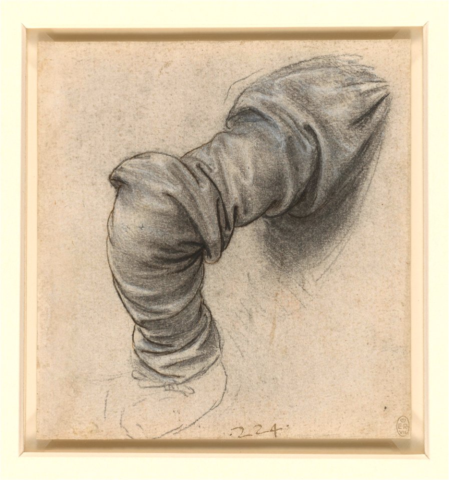 Leonardo da Vinci - RCIN 912546, The arm of St Peter c.1495